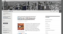 Desktop Screenshot of franchiselawmelbourne.org